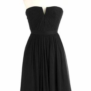 J. Crew Nadia Silk Dress 6 Black $250 LBD Strapless
